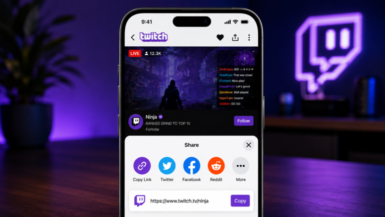 How to Share a Twitch Link With Friends and Followers