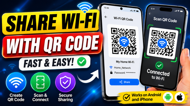 How to Create and Share a Wi-Fi QR Code on Android and iPhone