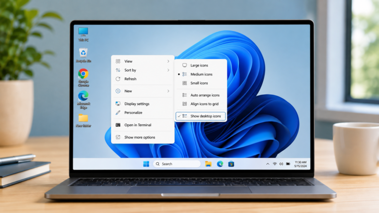 How to Remove, Hide, or Restore Desktop Icons in Windows 10 & 11