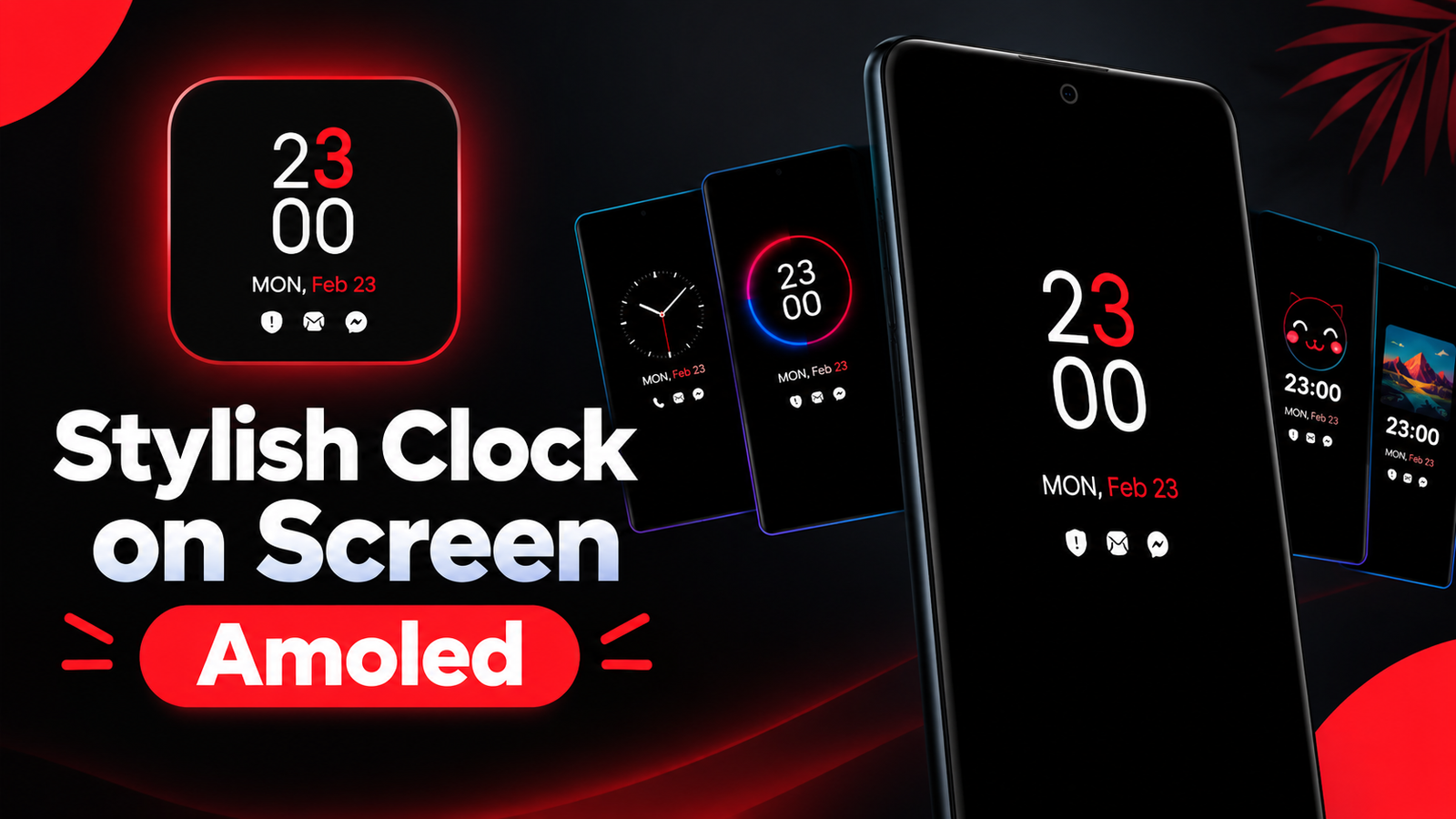 Always On Display Clock Widget: Customize Your Android Screen With Stylish Clocks