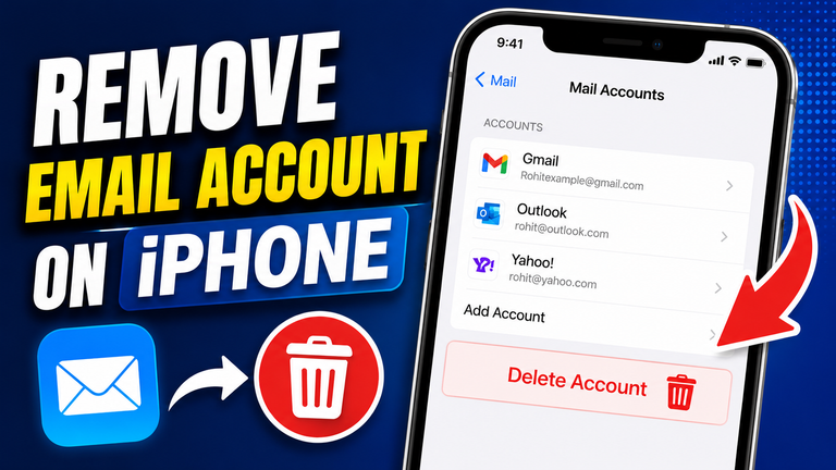 How to Remove an Email Account From Your iPhone